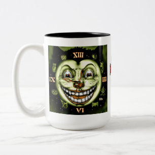 Tasse 2 Couleurs Horloge noire 13 Halloween