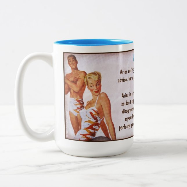 Tasse 2 Couleurs Horoscope : ARIES (classés G) (Gauche)
