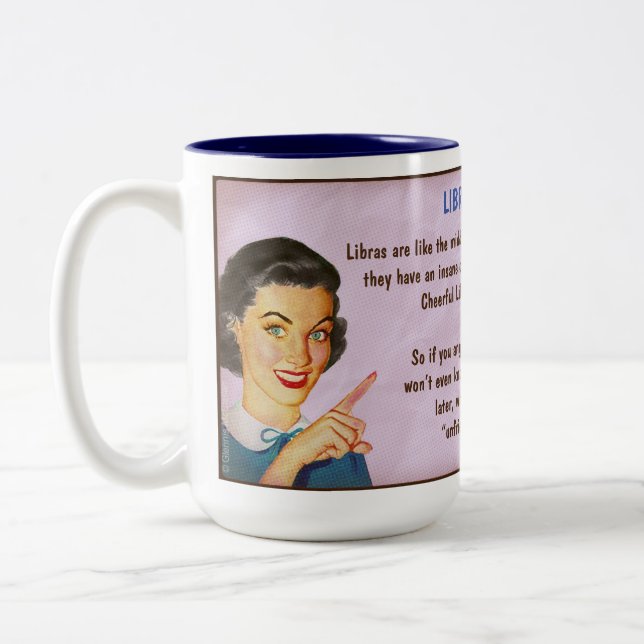 Tasse 2 Couleurs Horoscope : LIBRA (note G) (Gauche)