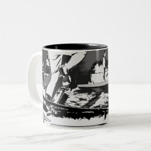 Tasse 2 Couleurs Hors des pistes - Skateboarder