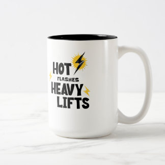 Tasse 2 Couleurs Hot Flashes. Heavy Lifts Coffee