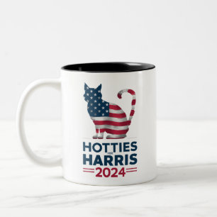 Tasse 2 Couleurs Hotties For Harris 2024 Cat Ladies Kamala Harris