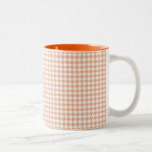 Tasse 2 Couleurs Houndstooth Melon et White