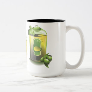 Tasse 2 Couleurs Huile D'Olive EVOO Pour Chefs
