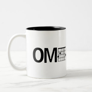 Tasse 2 Couleurs Humour Cool OMG Guitare Accord G Majeur