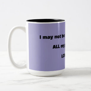 Tasse 2 Couleurs Humour de CAFÉ violet