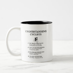 Tasse 2 Couleurs Humour de la vie sur la route pour les cyclistes