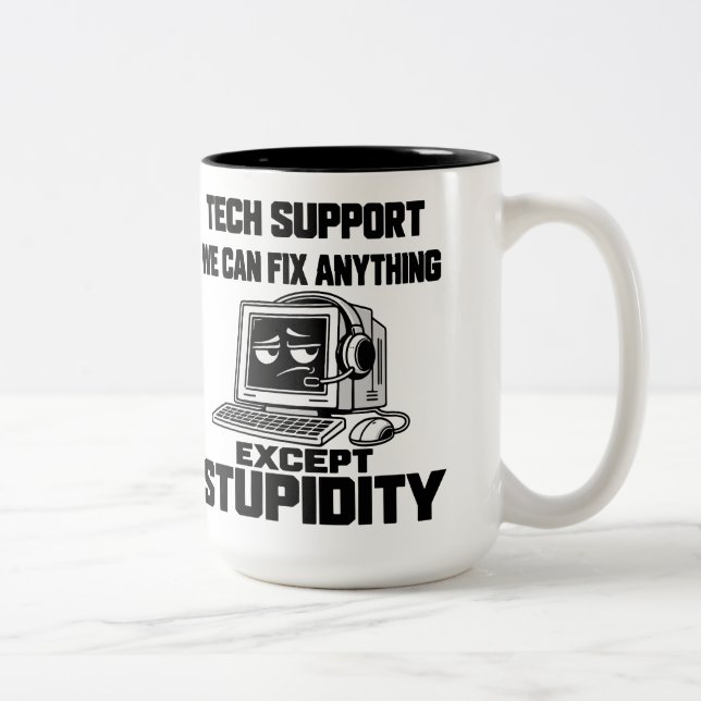 Tasse 2 Couleurs Humour de l'assistance technique - Impossible de r (Droit)