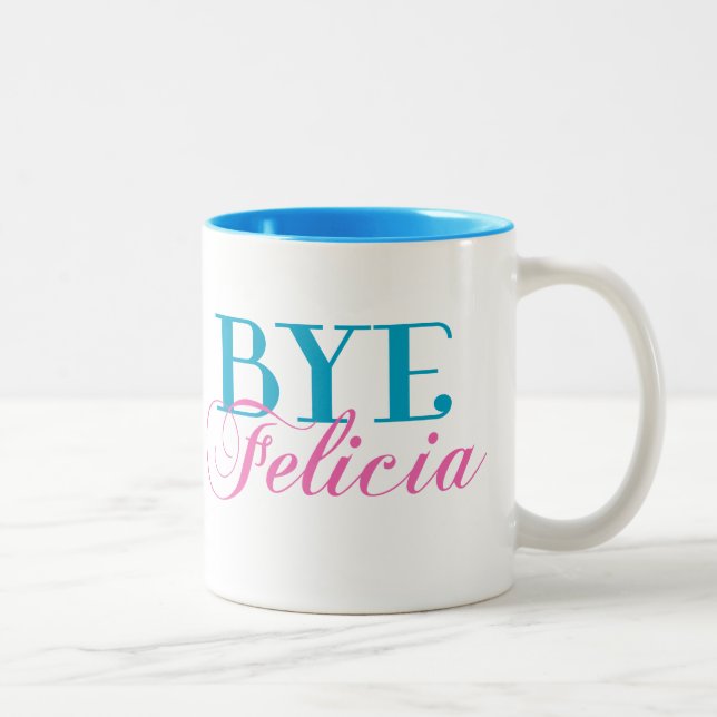 Tasse 2 Couleurs Humour impertinent SECONDAIRE d'argot de Felicia (Droit)