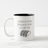 Humour politique Typographie joueuse Tacos moderne