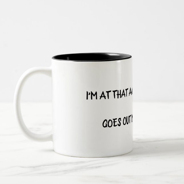 Tasse 2 Couleurs Humour sur le troisième âge (Gauche)