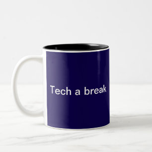 Tasse 2 Couleurs Humour Technologique Drôle Monogramme pour Profess