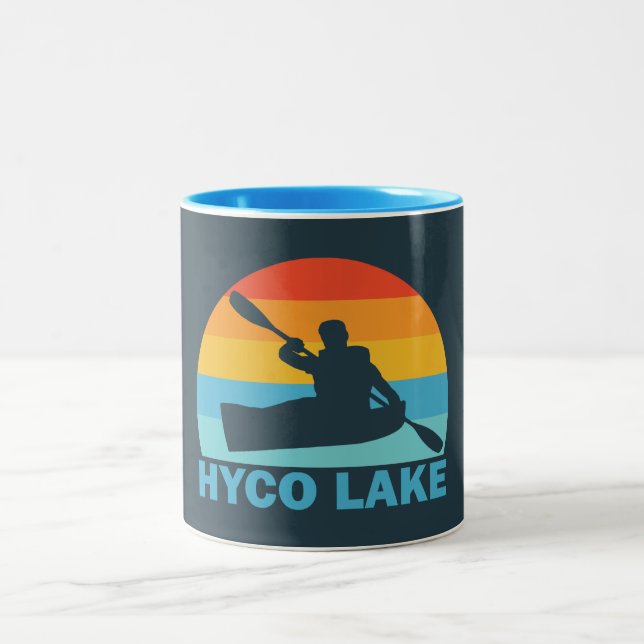 Tasse 2 Couleurs Hyco Lake Caroline du Nord Kayak (Centre)