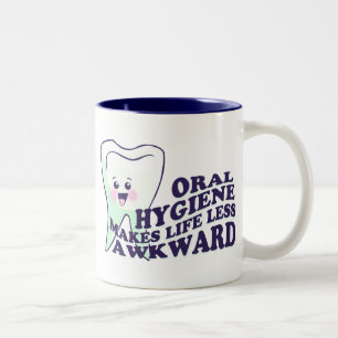 Tasse 2 Couleurs Hygiéniste dentaire drôle