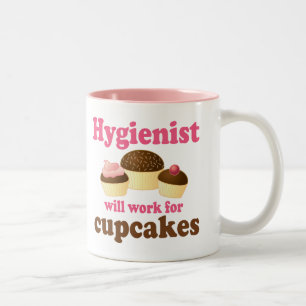 Tasse 2 Couleurs Hygiéniste dentaire drôle de petits gâteaux de