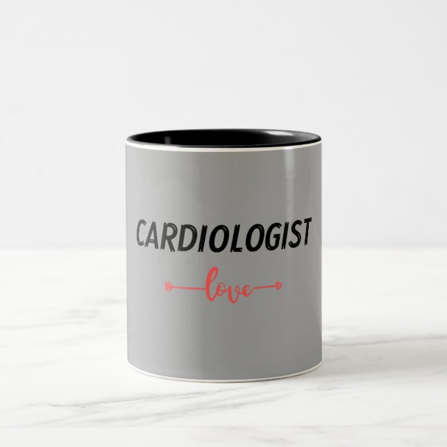 Tasse 2 Couleurs I am cardiologist. Gray colour (Centre)