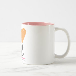 Tasse 2 Couleurs I coeur j'orange