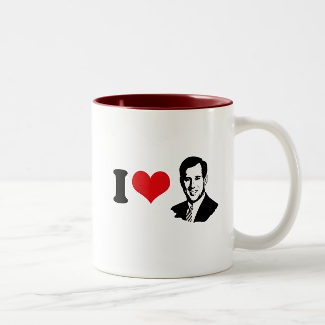 TASSE 2 COULEURS I COEUR SANTORUM 2012 (Droit)