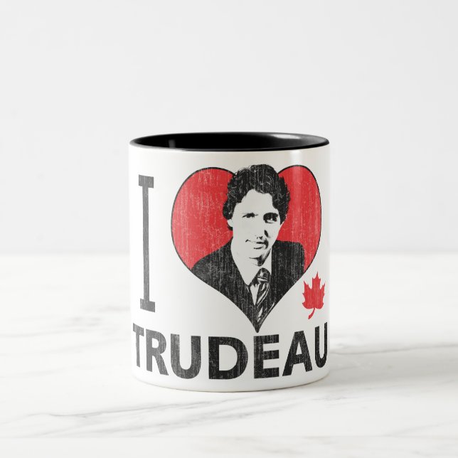 Tasse 2 Couleurs I coeur Trudeau (Centre)