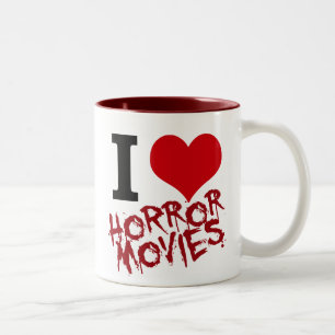Tasse 2 Couleurs I films d'horreur de coeur