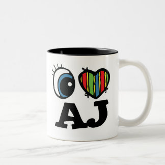 Tasse 2 Couleurs I Heart (Love) AJ