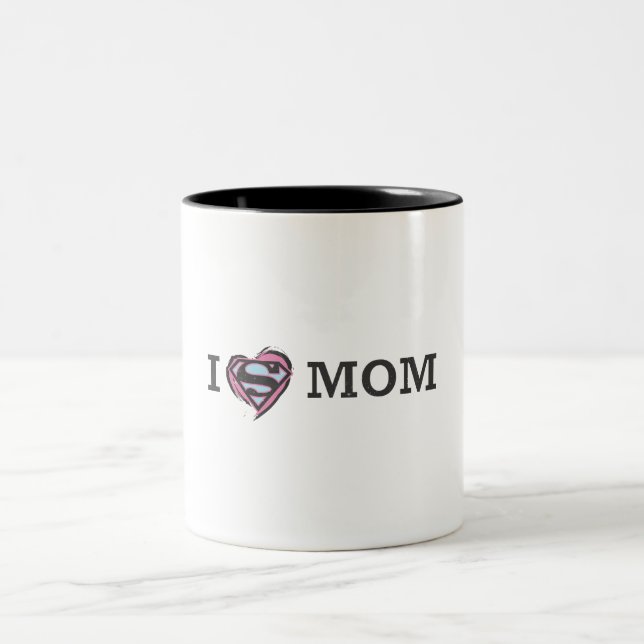 Tasse 2 Couleurs I Heart Maman (Centre)