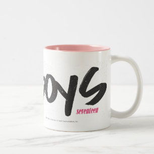 Tasse 2 Couleurs I jaune de garçons de coeur