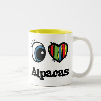 Tasse 2 Couleurs I Love (Coeur) Alpacas