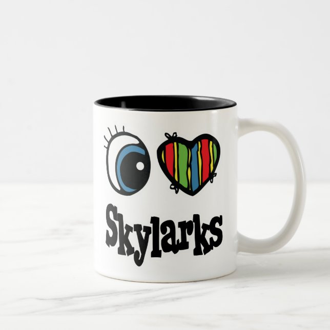 Tasse 2 Couleurs I Love (Coeur) Skylmarks (Droit)