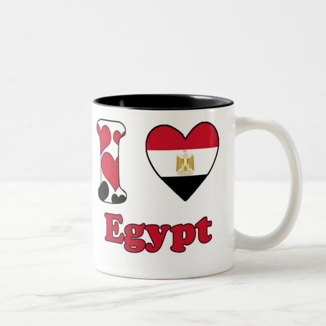 Tasse 2 Couleurs I love Egypt (Droit)