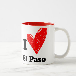 Tasse 2 Couleurs I love El Paso