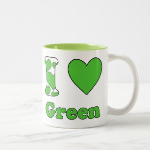 Tasse 2 Couleurs I love Green