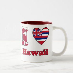 Tasse 2 Couleurs I love Hawaii