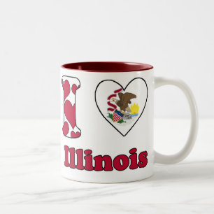 Tasse 2 Couleurs I love Illinois