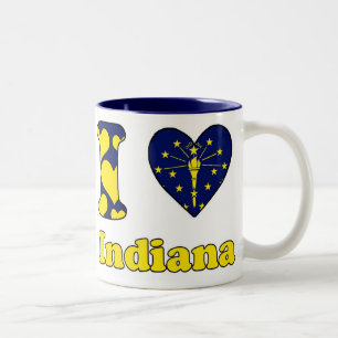 Tasse 2 Couleurs I Love Indiana