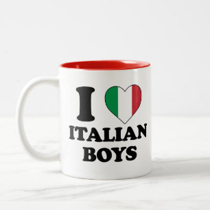 Tasse 2 Couleurs I love Italian Boys