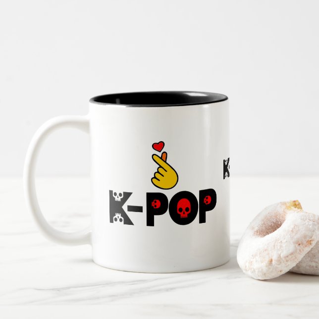 Tasse 2 Couleurs I Love KPop Fabuleux Classic (Avec donut)