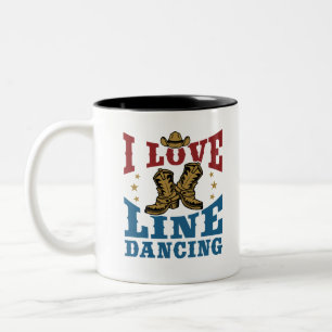 Tasse 2 Couleurs I Love Line Dancing