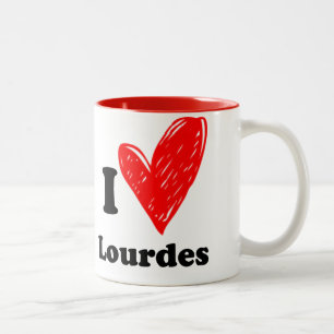 Tasse 2 Couleurs I Love Lourdes