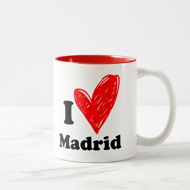 Tasse 2 Couleurs I love Madrid (Droit)