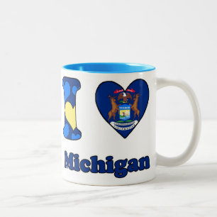 Tasse 2 Couleurs I love Michigan