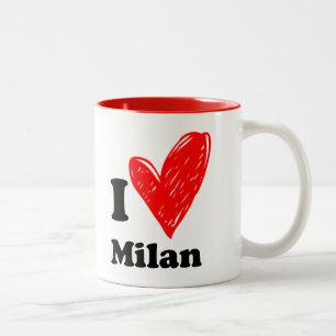 Tasse 2 Couleurs I love Milan