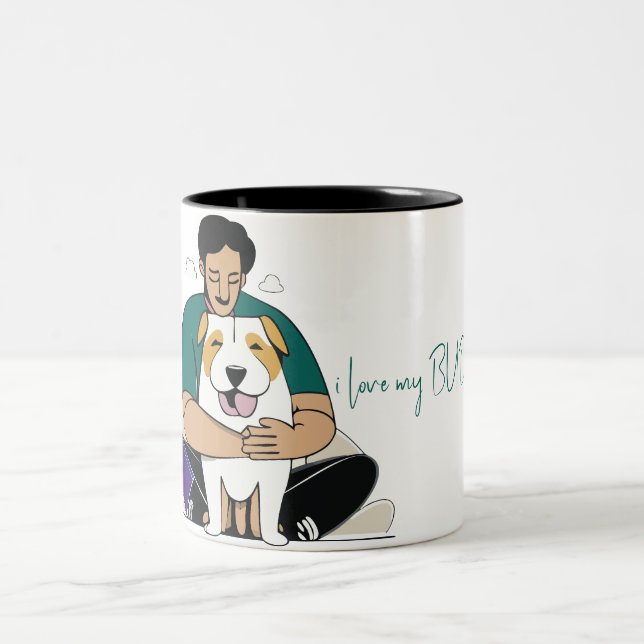 Tasse 2 Couleurs I Love My Dog - Homme Edition 4 (Centre)