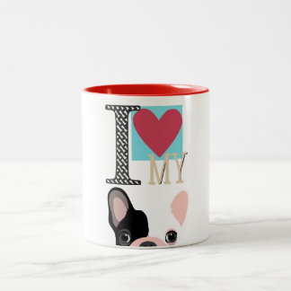 Tasse 2 Couleurs I love my frenchie