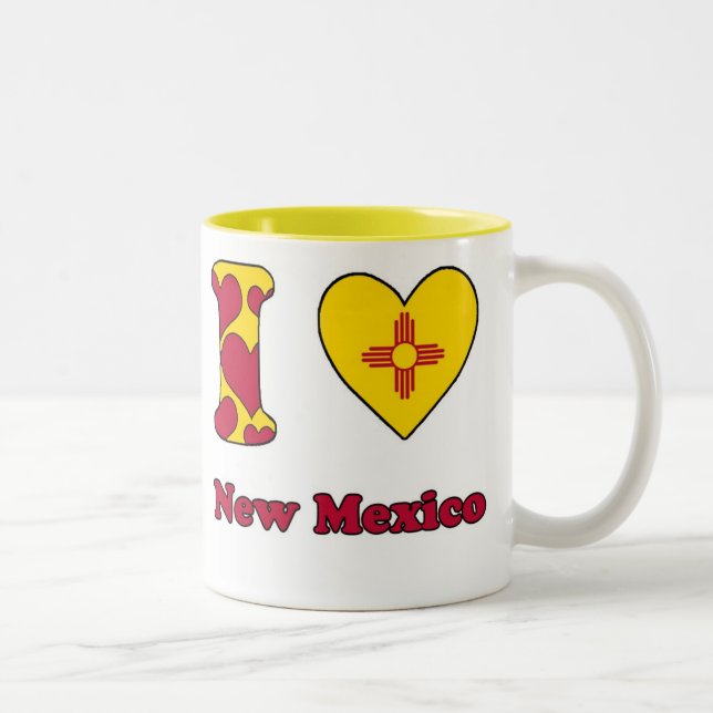 Tasse 2 Couleurs I love New Mexico (Droit)