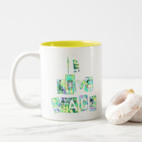 I Love Peace Beautiful Art Print Text Design