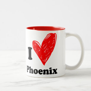 Tasse 2 Couleurs I love Phoenix
