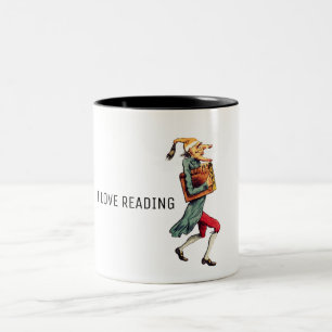 Tasse 2 Couleurs I Love Reading Personnage victorien