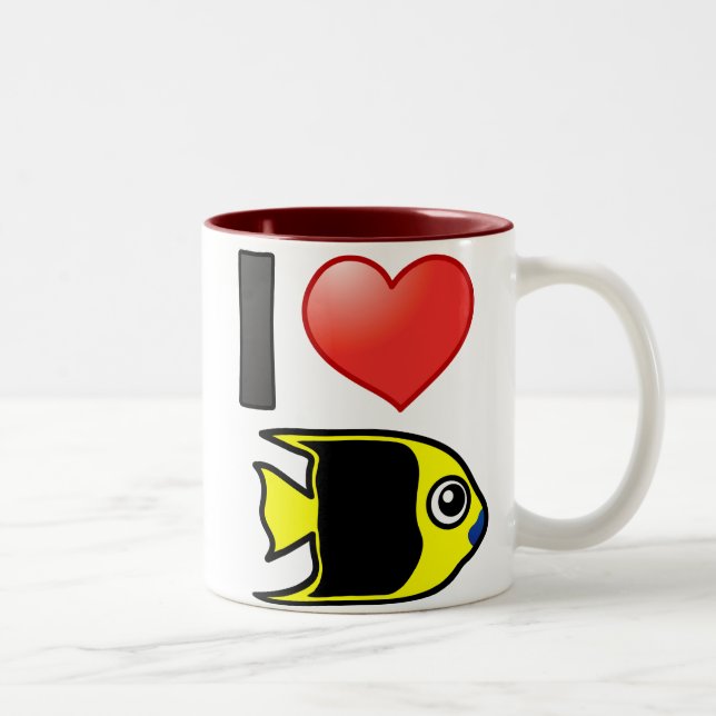 Tasse 2 Couleurs I Love Rock Beauty (Droit)