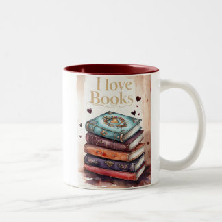 Tasse 2 Couleurs I love to read Mok